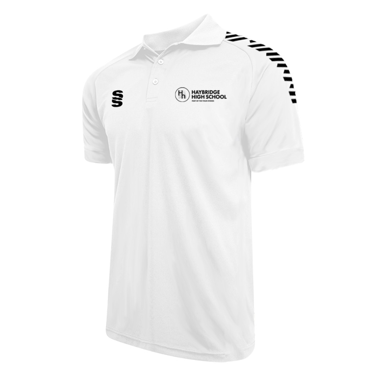 Dual Solid Colour Polo - White - Men's/Unisex Fit