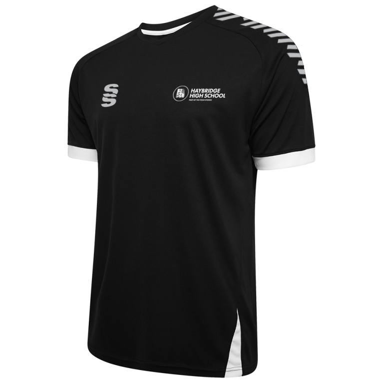 Fuse Training Shirt - Black / White - Unisex Fit