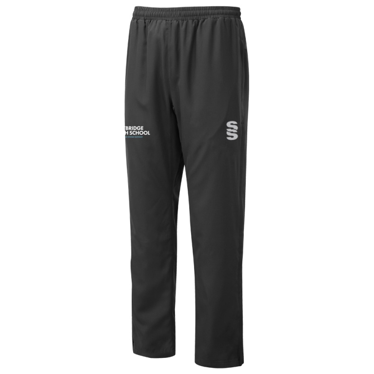 Dual Poplin Track Pant - Black - Women's Fit