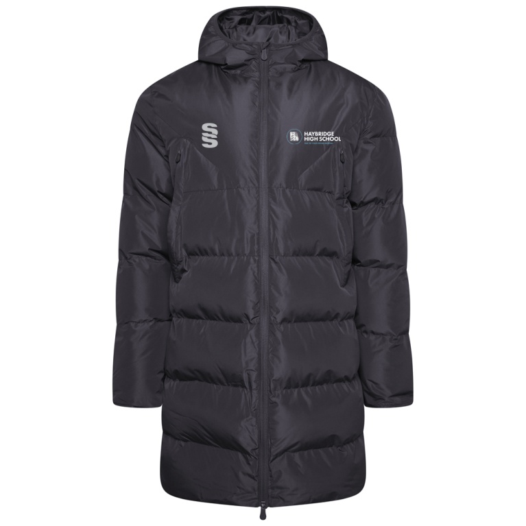 Active Long Padded Jacket - Black - Unisex Fit