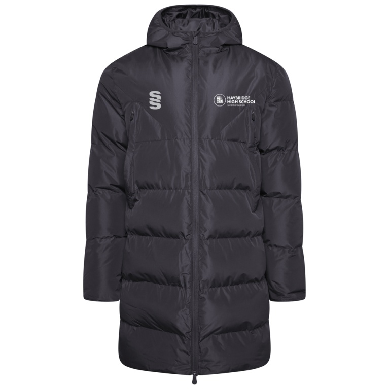 Active Long Padded Jacket - Black - Unisex Fit