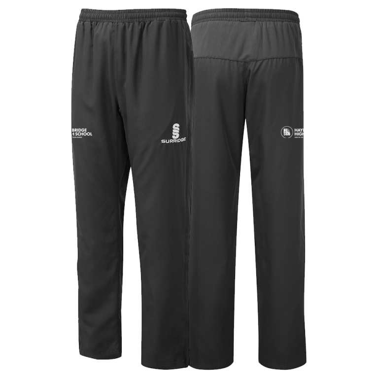 Poplin Track Pant - Black - Women's Fit