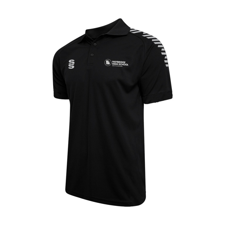 Dual Solid Colour Polo - Black - Men's/Unisex Fit