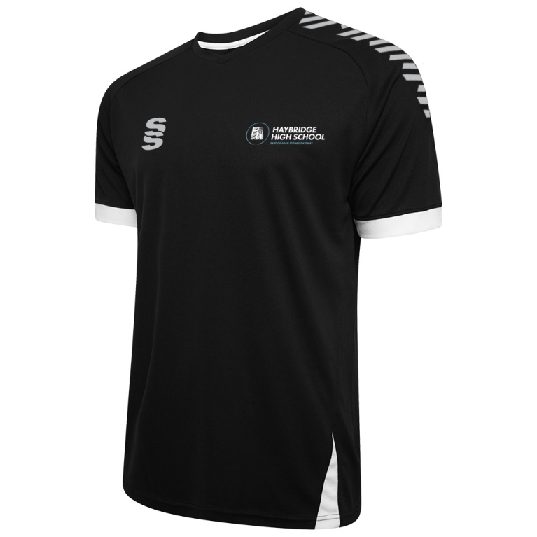 Fuse Training Shirt - Black / White - Unisex Fit