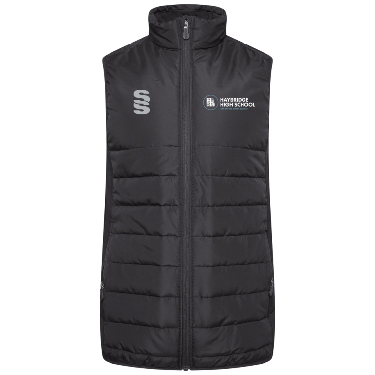 Padded Bodywarmer - Black - Unisex Fit