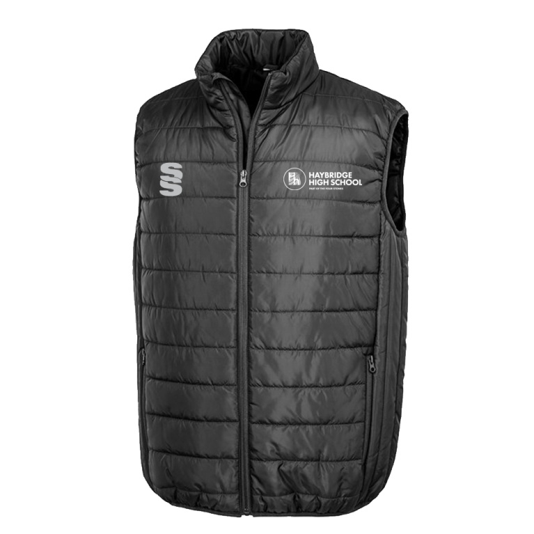 Padded Bodywarmer - Black - Unisex Fit