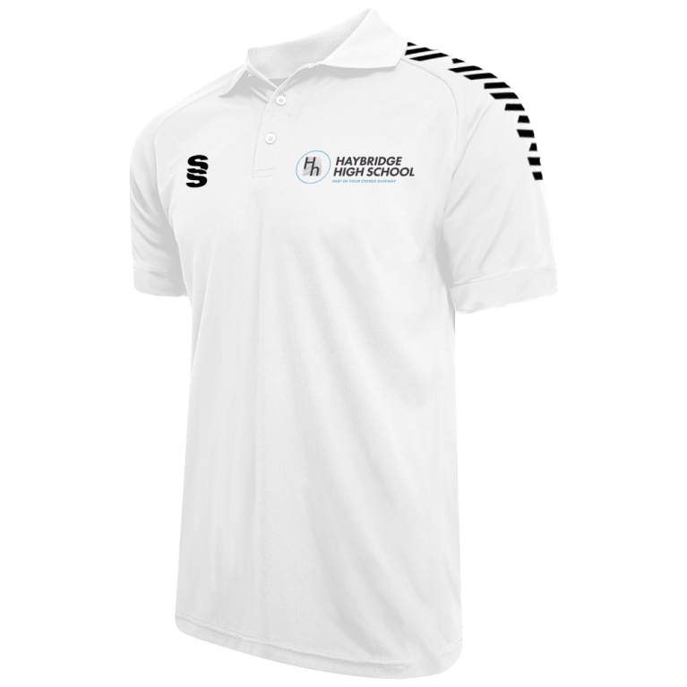 Dual Solid Colour Polo - White - Men's/Unisex Fit